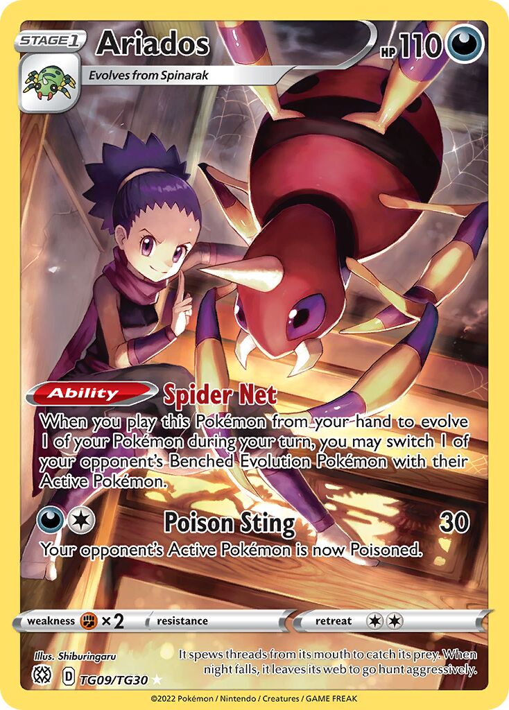 Ariados - TG09/TG30 - Rare Holo