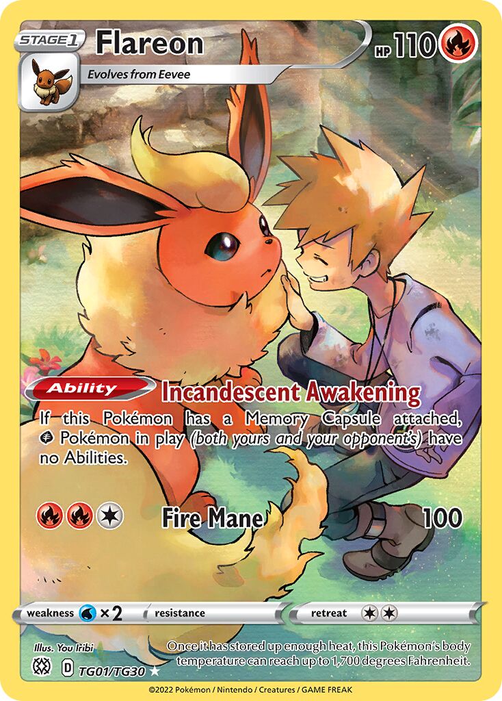Flareon - TG01/TG30 - Rare Holo