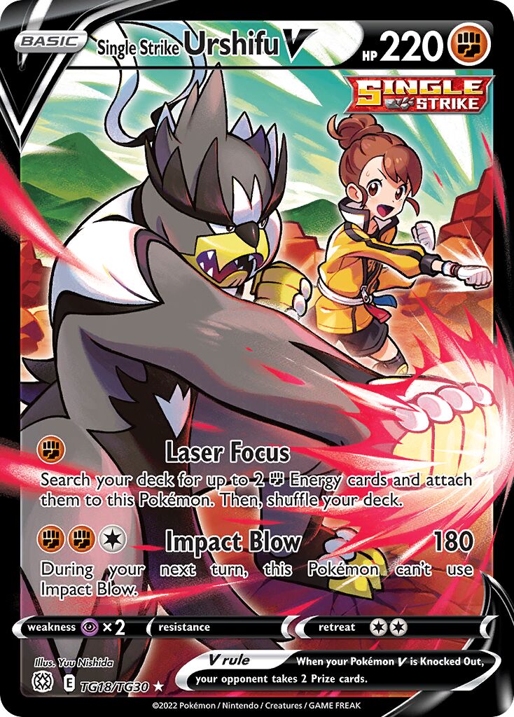 Single Strike Urshifu V - TG18/TG30 - Holo Rare V