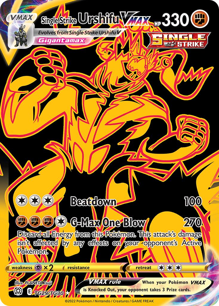 Single Strike Urshifu VMAX - TG29/TG30 - Rare Secret