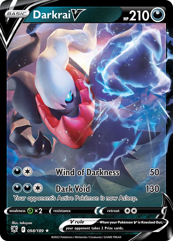 Darkrai V - 098/189 - Holo Rare V