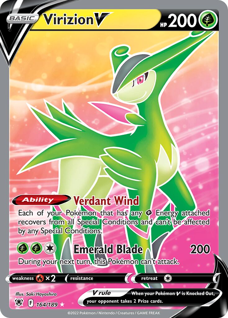 Virizion V - 164/189 - Rare Ultra