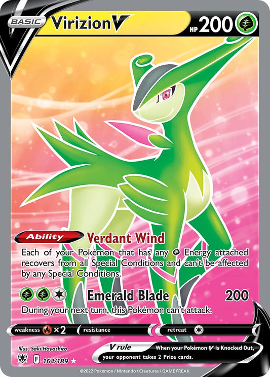 Virizion V - 164/189 - Rare Ultra