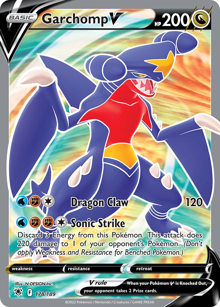Garchomp V - 178/189 - Rare Ultra
