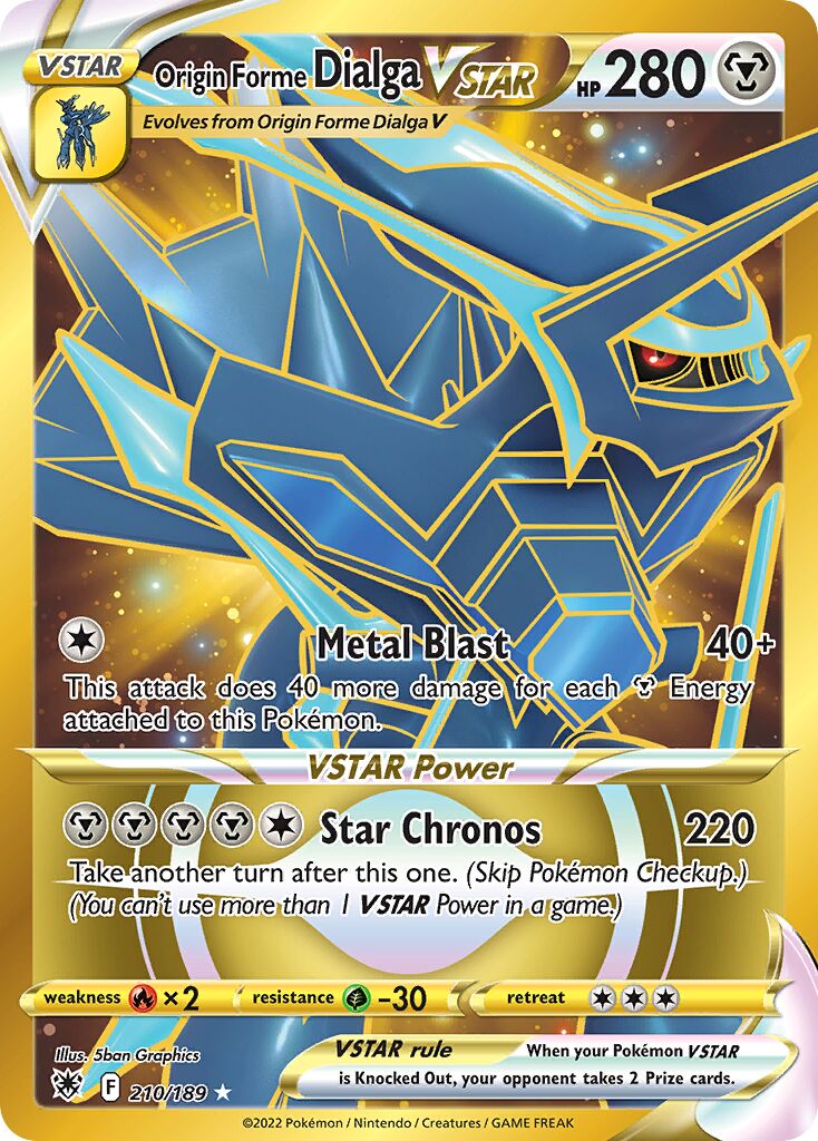 Origin Forme Dialga VSTAR - 210/189 - Rare Secret