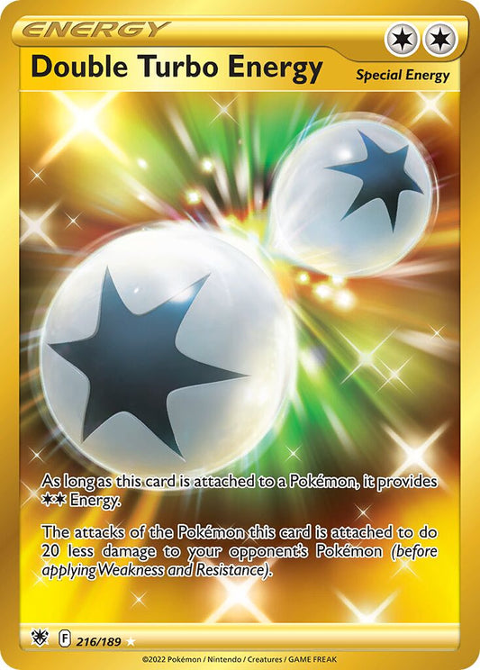Double Turbo Energy - 216/189 - Rare Secret