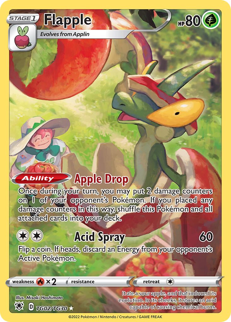 Flapple - TG02/TG30 - Rare Holo