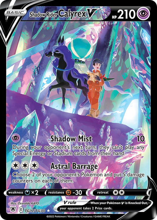 Shadow Rider Calyrex V - TG17/TG30 - Holo Rare V