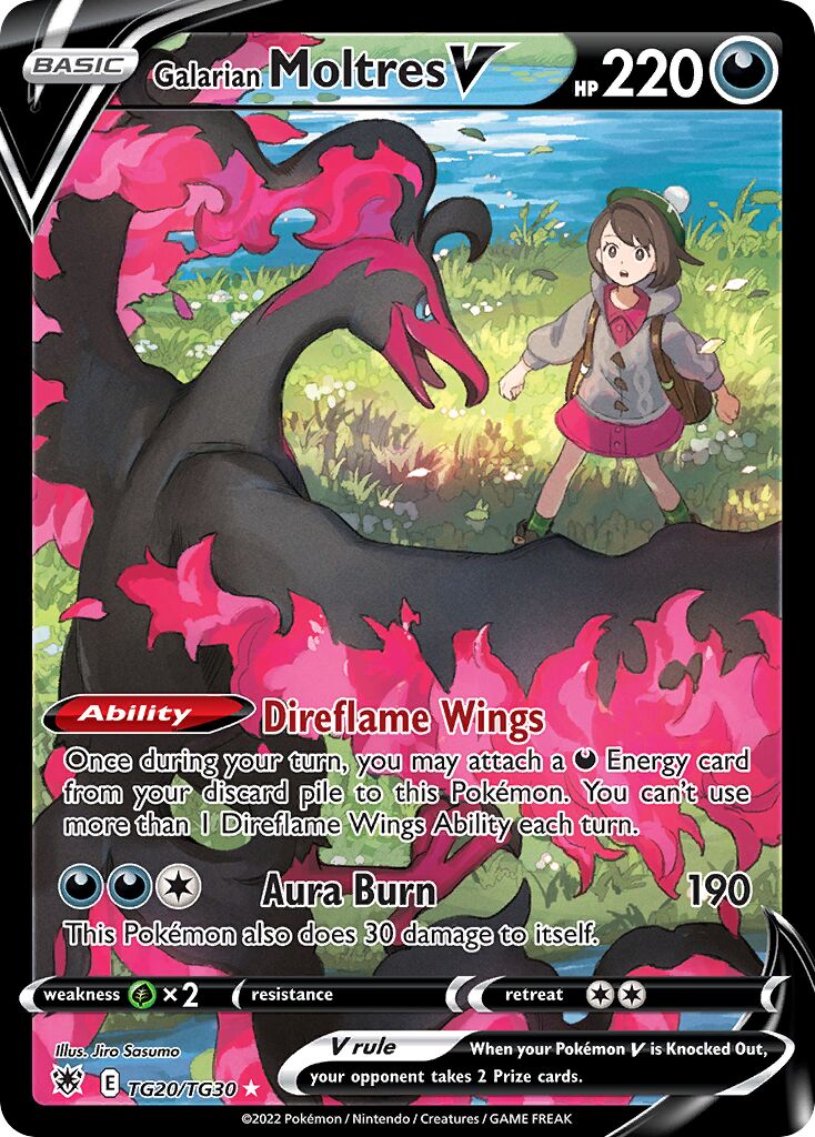 Galarian Moltres V - TG20/TG30 - Holo Rare V