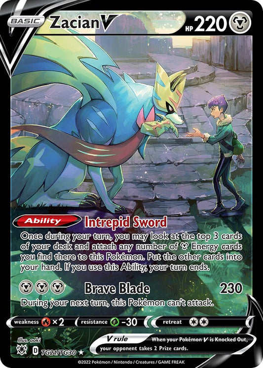 Zacian V - TG21/TG30 - Holo Rare V
