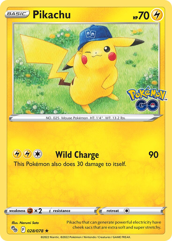 Pikachu - 028/078 - Rare Holo