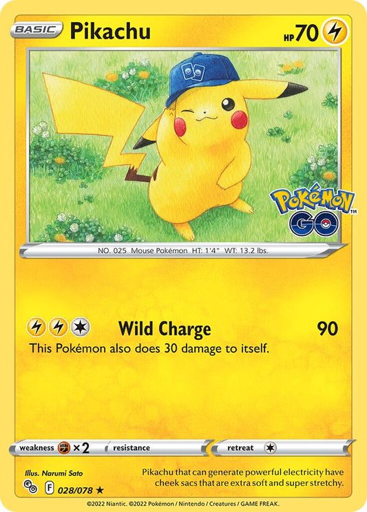 Pikachu - 028/078 - Rare Holo