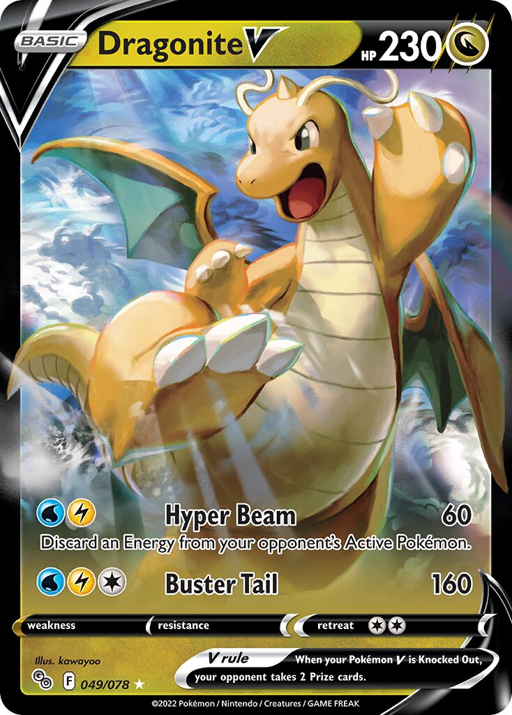 Dragonite V - 049/078 - Holo Rare V