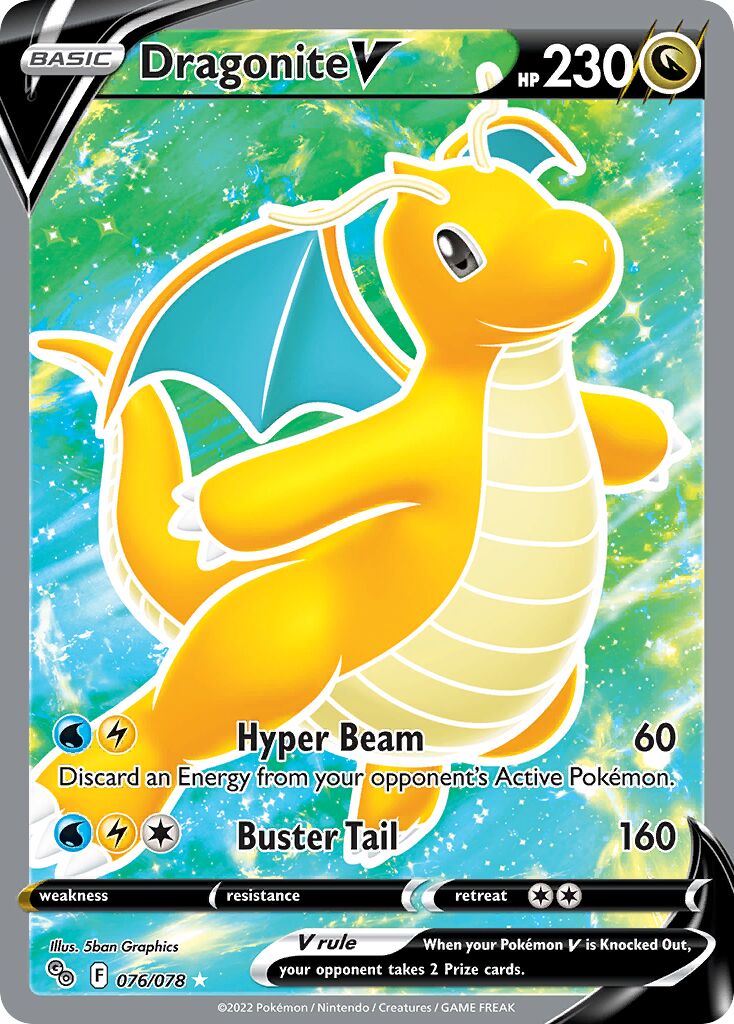 Dragonite V - 076/078 - Rare Ultra