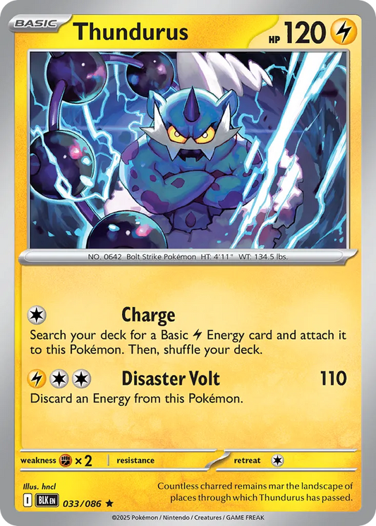 Thundurus - 033/086 - Rare