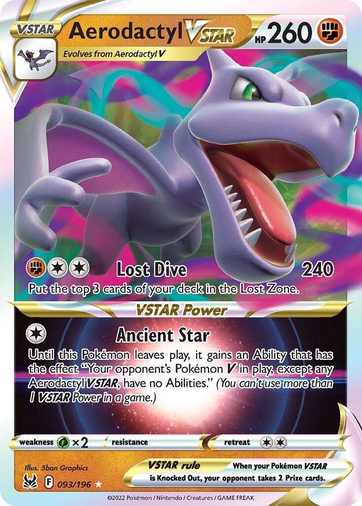 Aerodactyl VSTAR - 093/196 - Holo Rare VSTAR