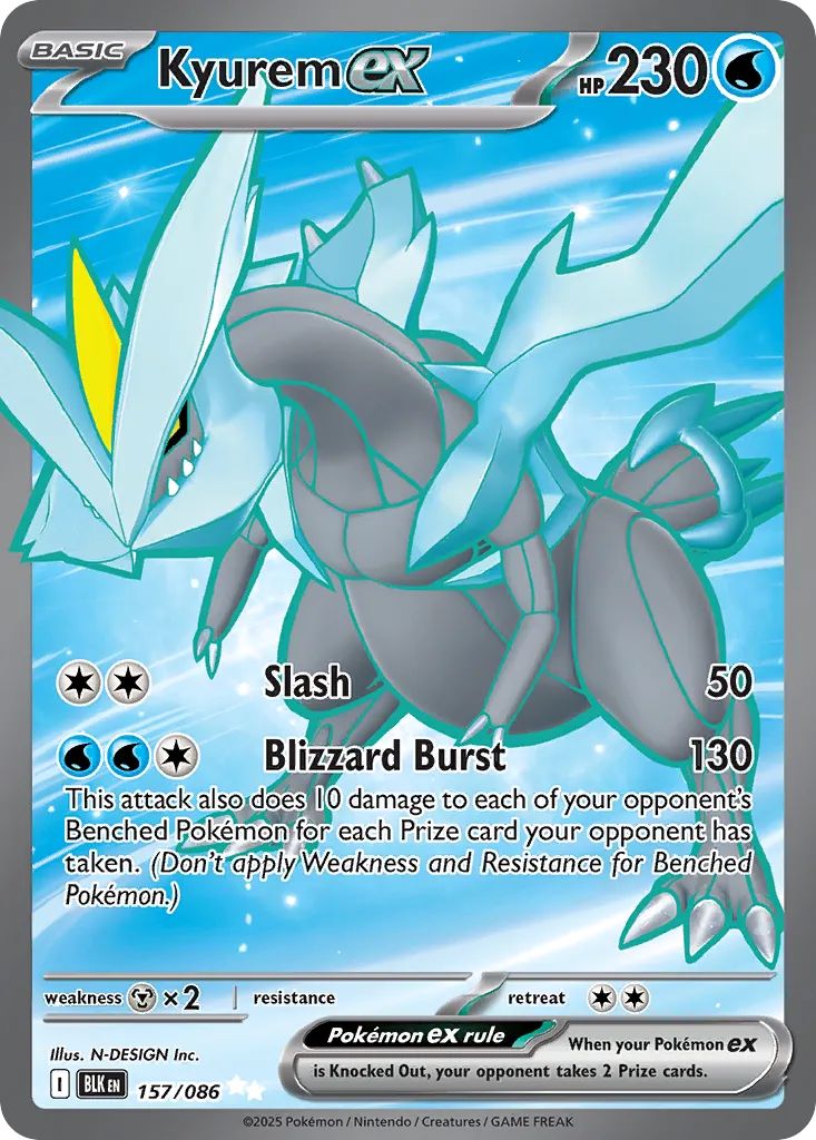 Kyurem ex - 157/086 - Ultra Rare