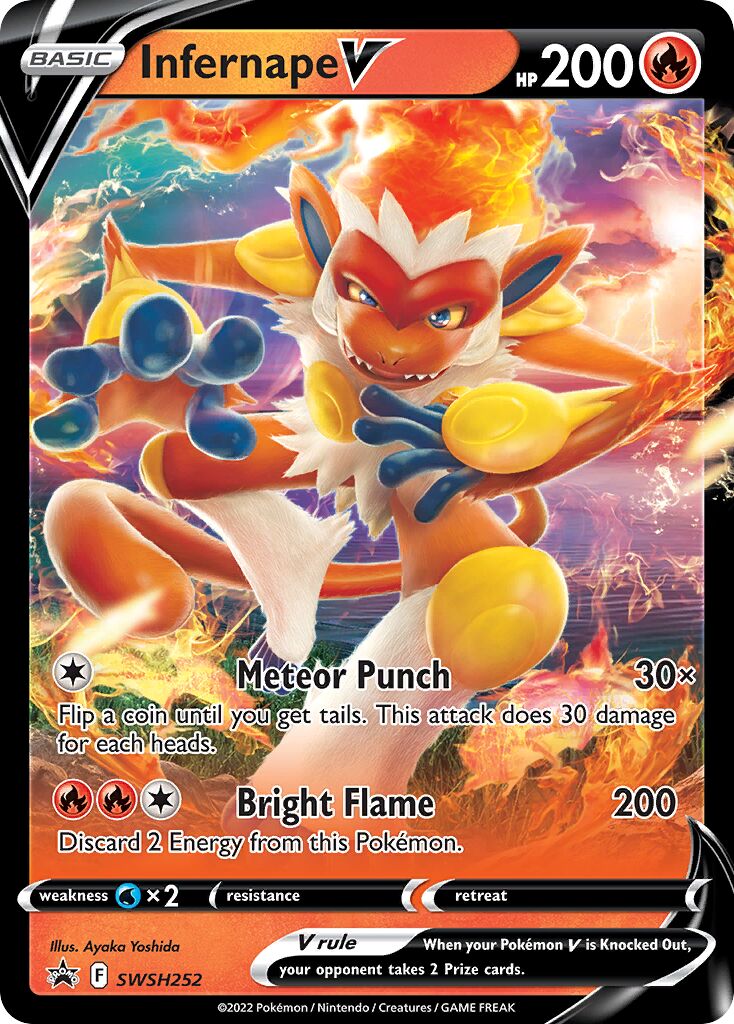 Infernape V - SWSH252 - Promo