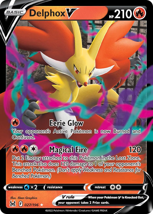 Delphox V - 027/196 - Holo Rare V