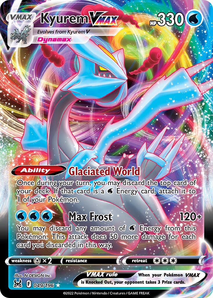 Kyurem VMAX - 049/196 - Holo Rare VMAX