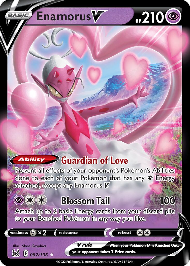 Enamorus V - 082/196 - Holo Rare V