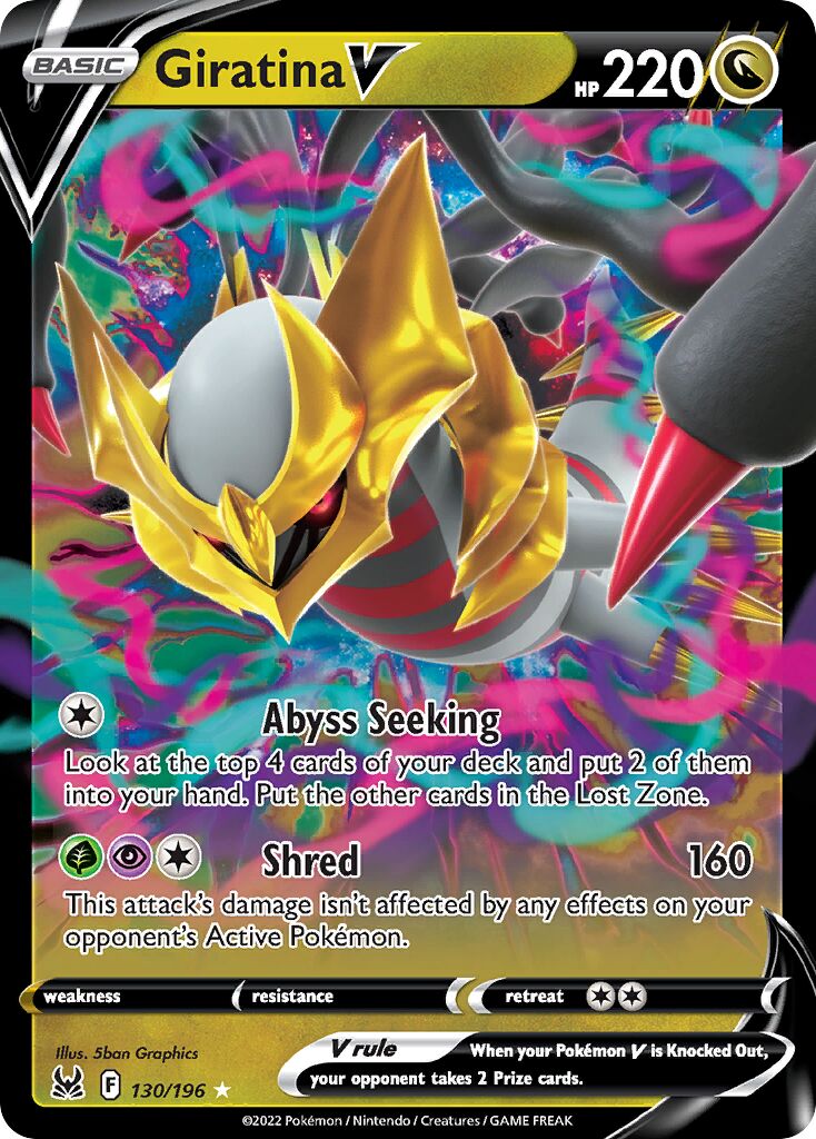 Giratina V - 130/196 - Holo Rare V