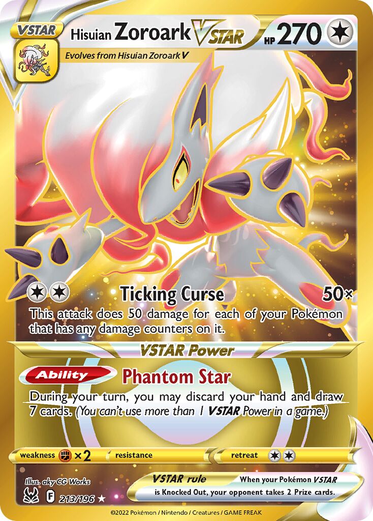 Hisuian Zoroark VSTAR - 213/196 - Rare Secret