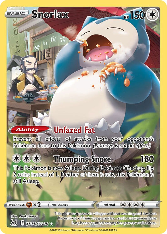 Snorlax - TG10/TG30 - Rare Holo