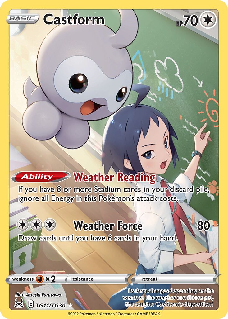 Castform - TG11/TG30 - Rare Holo