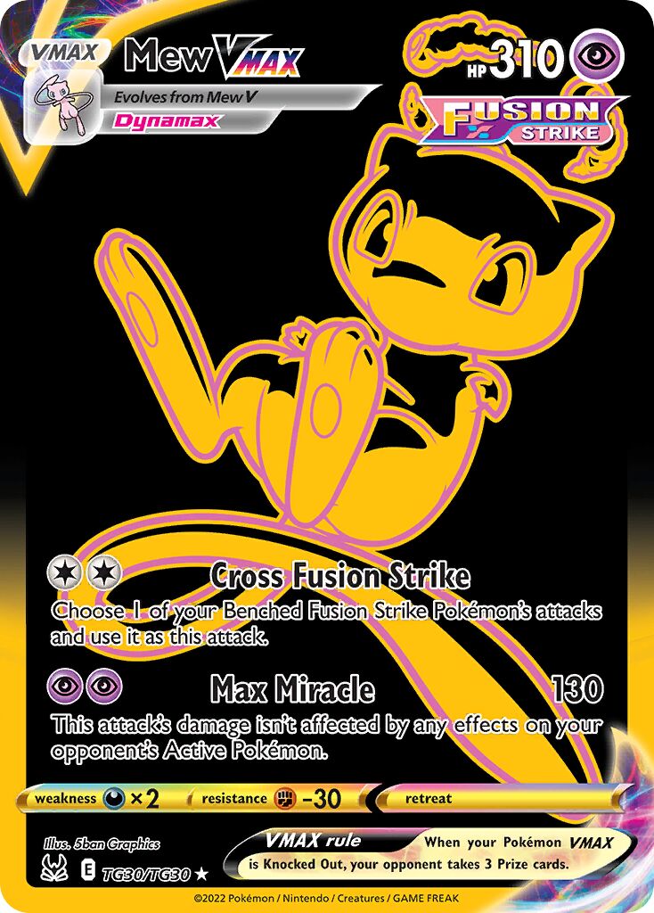 Mew VMAX - TG30/TG30 - Rare Secret