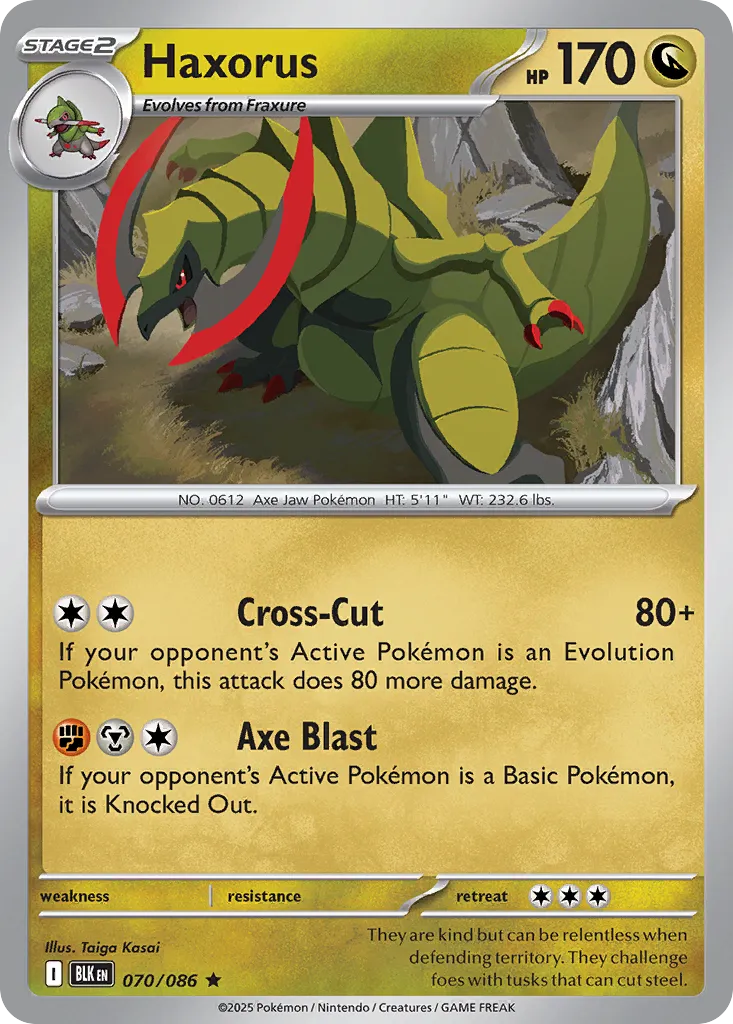 Haxorus - 070/086 - Rare
