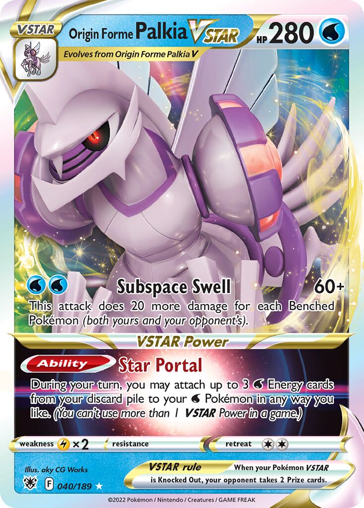 Origin Forme Palkia VSTAR - 040/189 - Holo Rare VSTAR