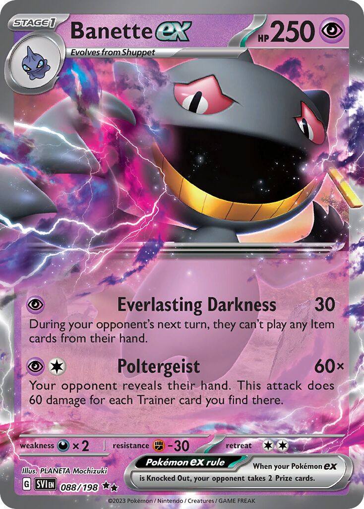 Banette ex - 088/198 - Double Rare