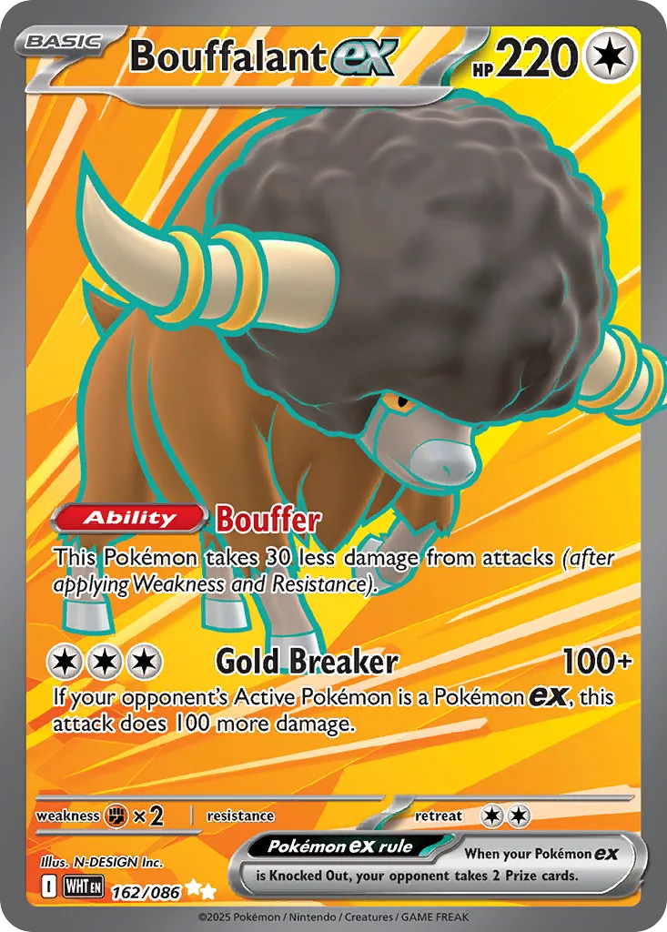 Bouffalant ex - 162/086 - Ultra Rare