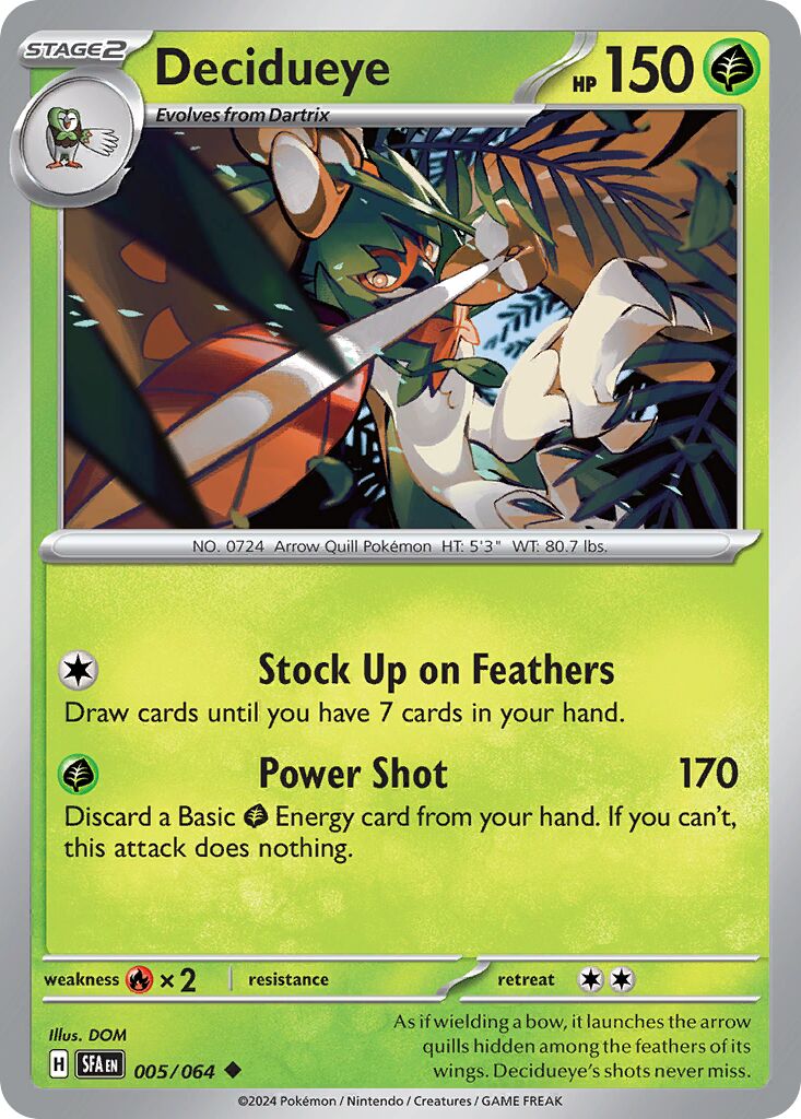 Decidueye - 005/064 - Uncommon