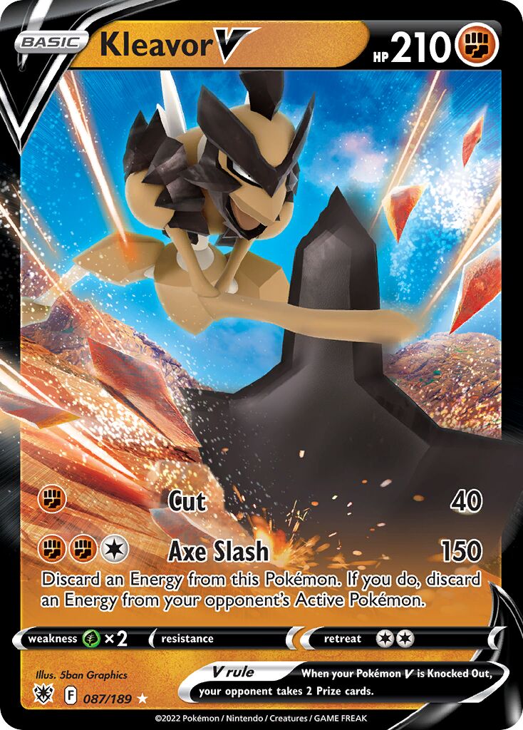 Kleavor V - 087/189 - Holo Rare V