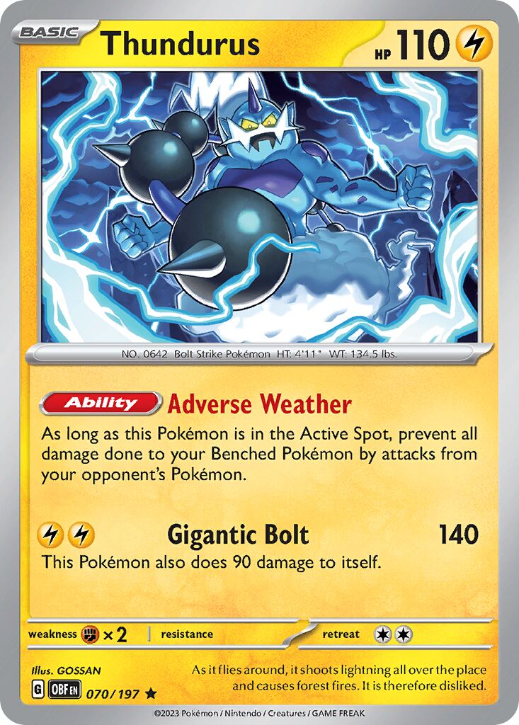 Thundurus - 070/197 - Rare