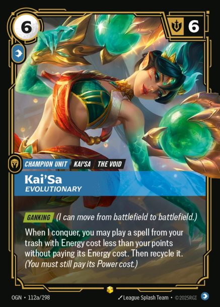 KAI'SA, EVOLUTIONARY - OGN-112a/298 (Foil)
