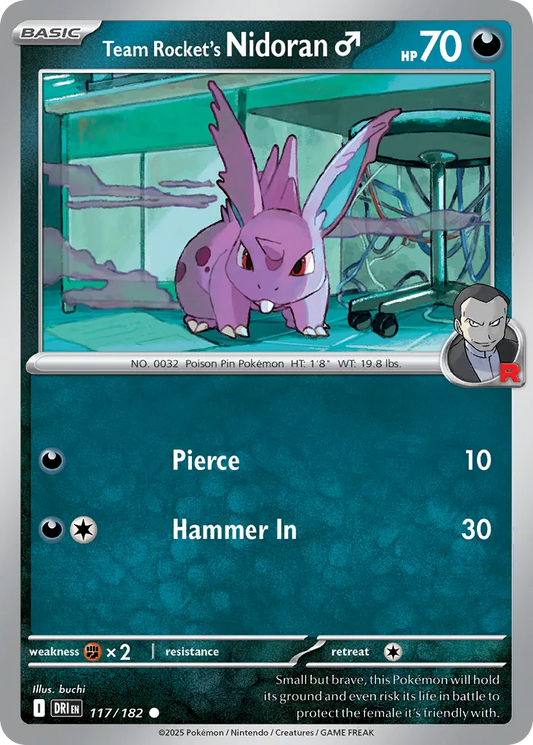 Team Rocket's Nidoran ♂ - 117/182 - Common