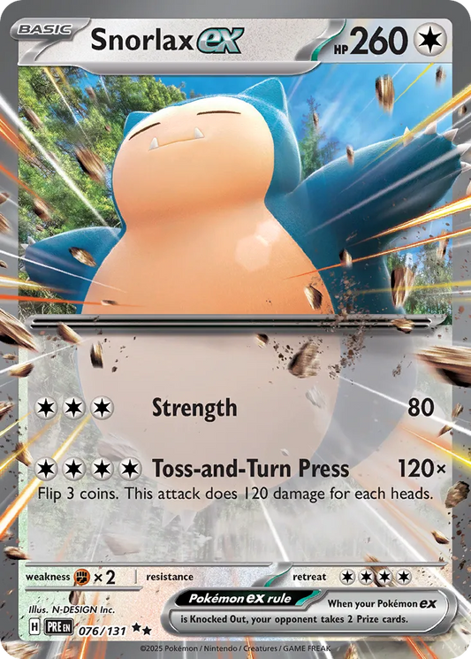 Snorlax ex - 076/131 - Double Rare