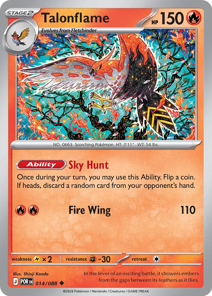 Talonflame - 014/088 - Uncommon
