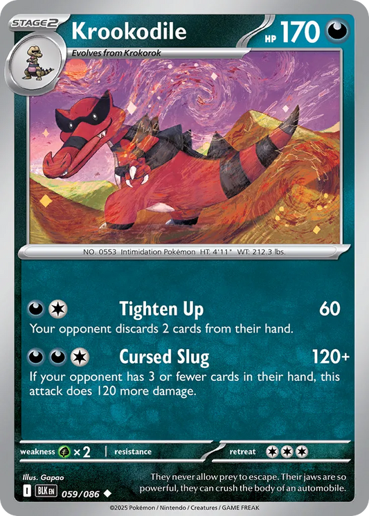Krookodile - 059/086 - Uncommon