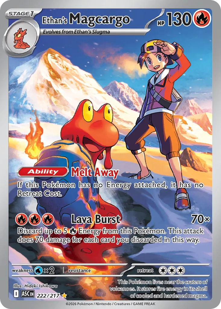 Ethan's Magcargo - 222/217 - Illustration Rare