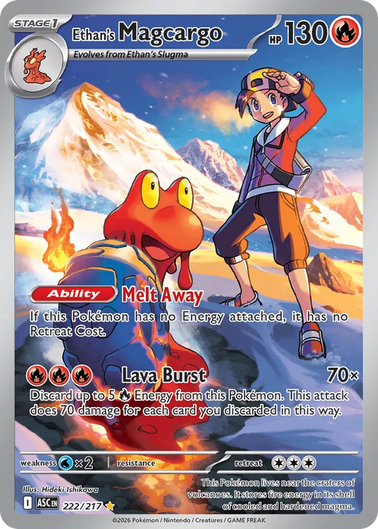 Ethan's Magcargo - 222/217 - Illustration Rare