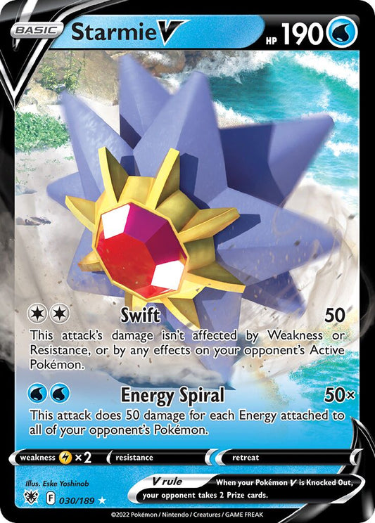 Starmie V - 030/189 - Holo Rare V