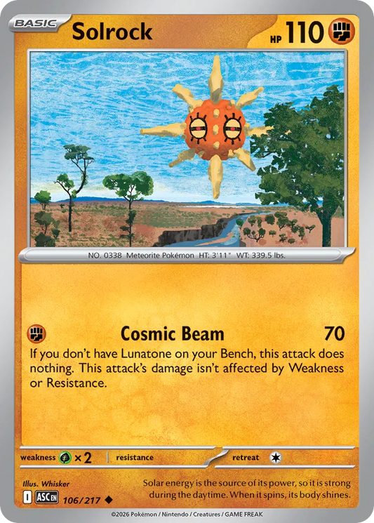 Solrock - 106/217 - Uncommon
