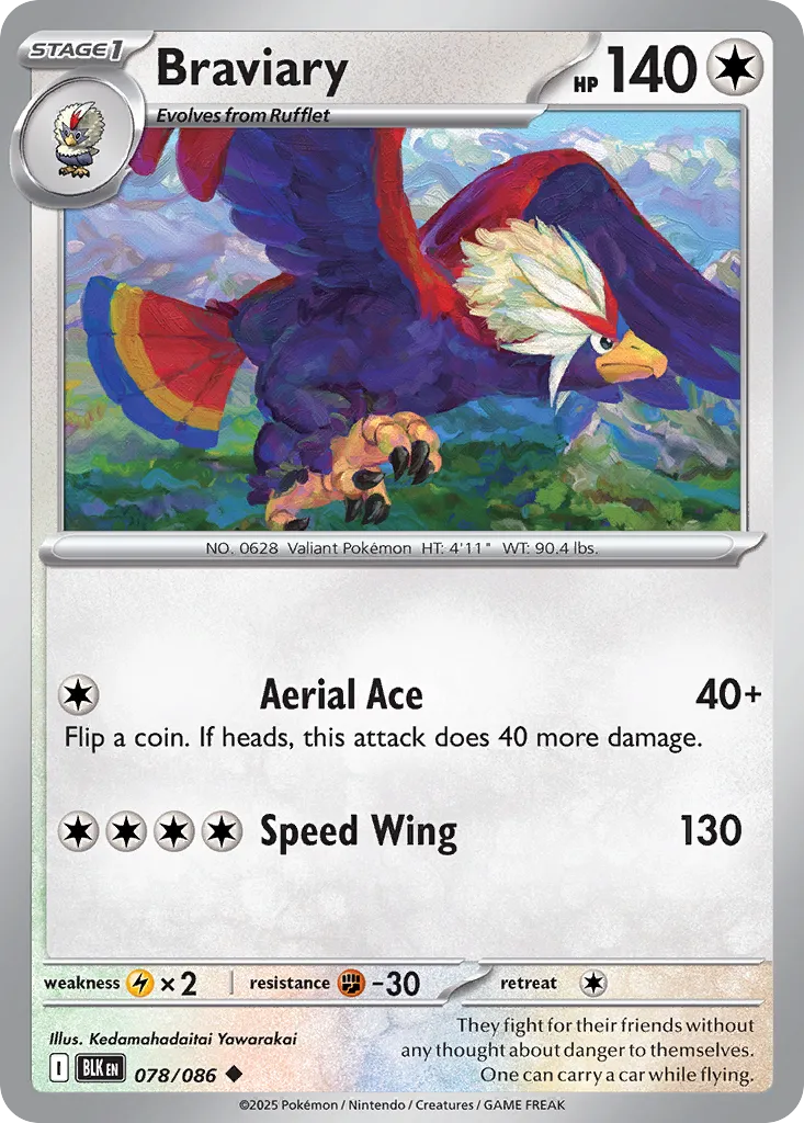 Braviary - 078/086 - Uncommon