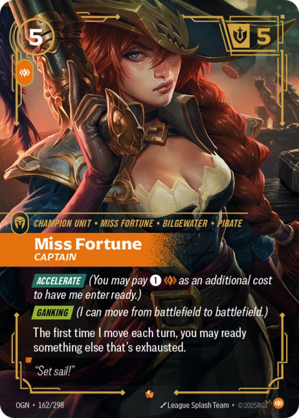 MISS FORTUNE, CAPTAIN - OGN-162/298 (Foil)