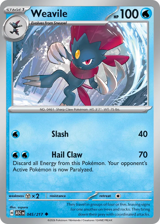 Weavile - 045/217 - Uncommon