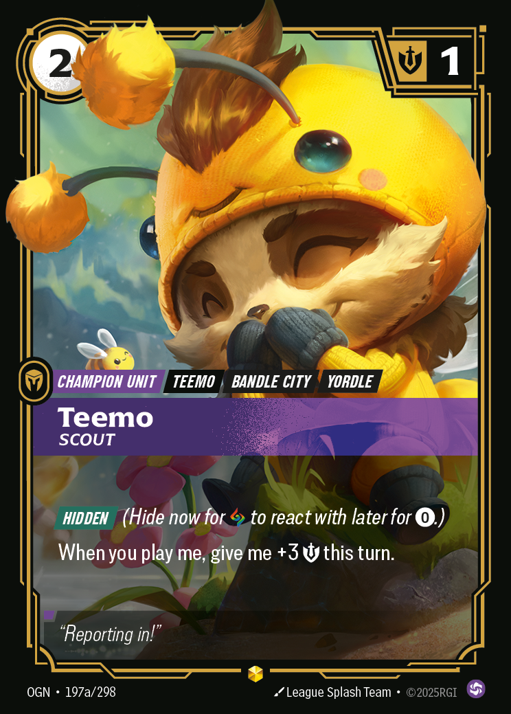 Teemo - Scout (Alternate Art) - 197A/298 (Foil)